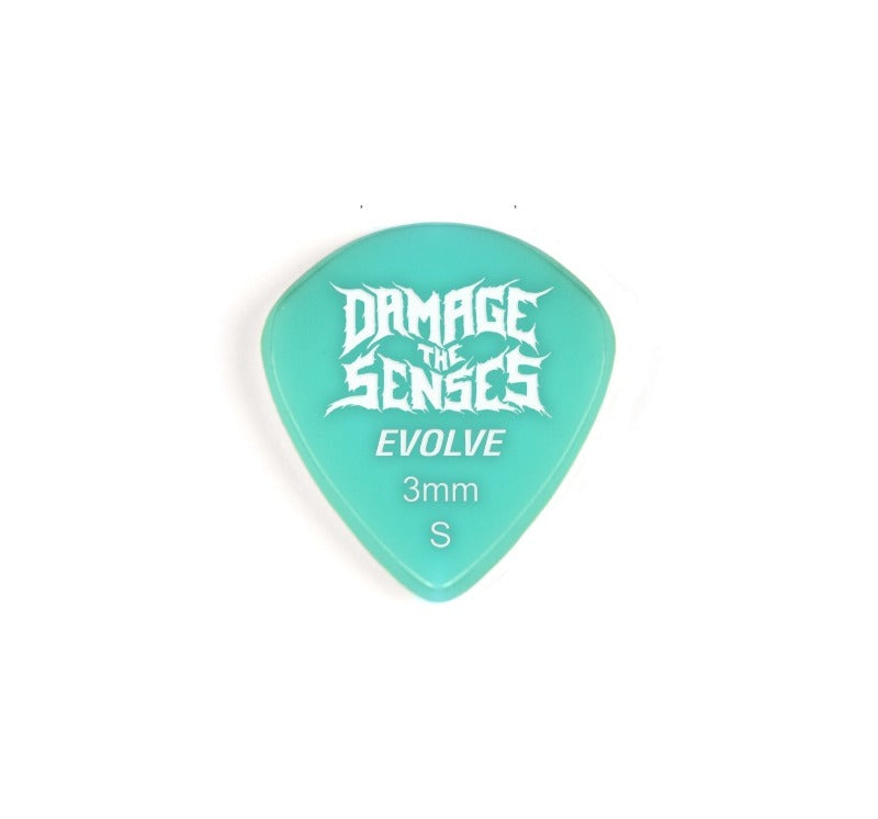 Acrylic Pick - Evolve 3mm (Aqua) Damage The Senses