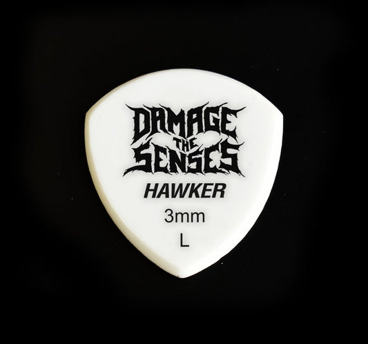 Acrylic Pick - Hawker 3mm (White) Damage The Senses