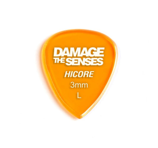 Acrylic Pick - Hi Core 3mm (Trans Orange) Damage The Senses