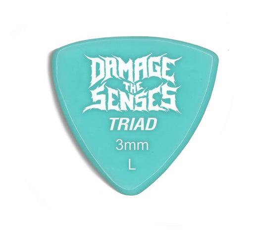 Acrylic Pick - Triad 3mm (Aqua) Damage The Senses