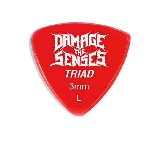 Acrylic Pick - Triad 3mm (Red) Damage The Senses
