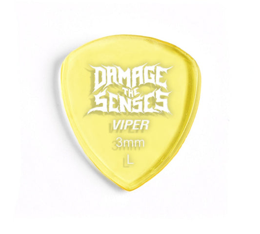 Acrylic Pick - Viper 3mm (Trans Yellow) Damage The Senses