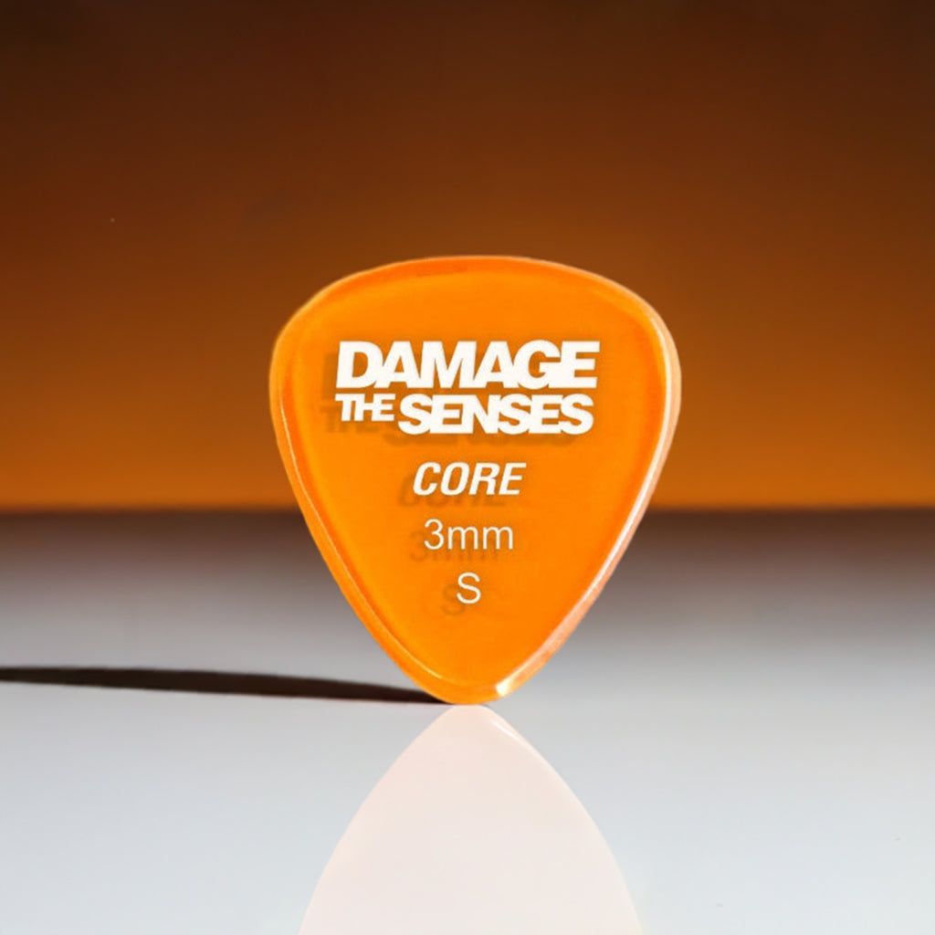 Orange Acrylic Guitar Pick