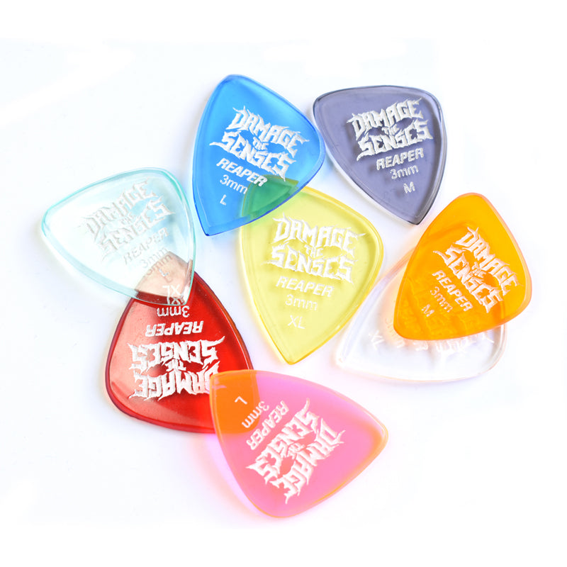 REAPER Acrylic Guitar Picks Damage The Senses