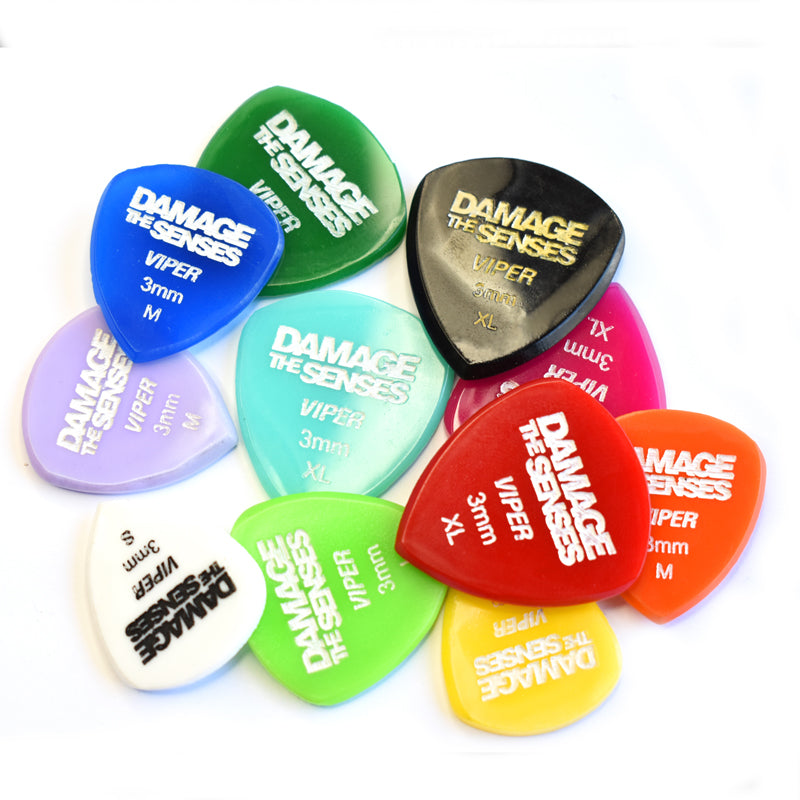 VIPER Acrylic Guitar Picks Damage The Senses