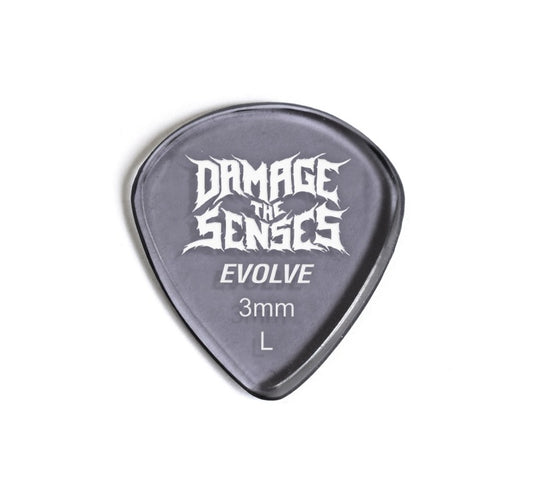 Acrylic Pick - Evolve 3mm (Smokey Purple) Damage The Senses