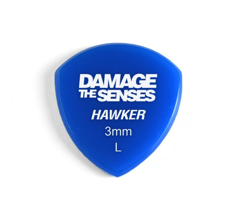Hawk Picks Acrylic Guitar Pick - Hawker 3mm (Blue) – Damage The Senses