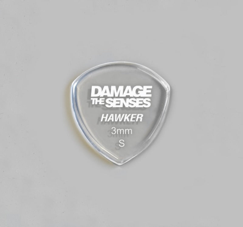 Acrylic Pick - Hawker 3mm (Clear) Damage The Senses
