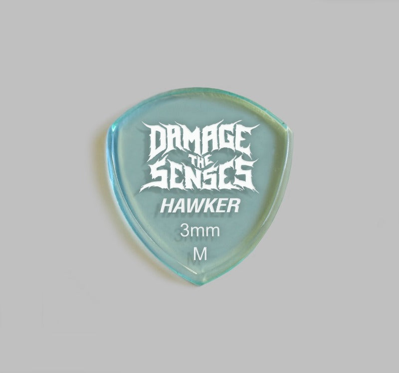 Acrylic Pick - Hawker 3mm (Glass Green) Damage The Senses