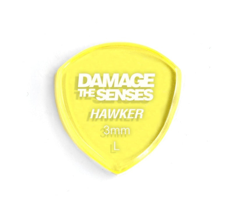 Acrylic Pick - Hawker 3mm (Trans Yellow) Damage The Senses