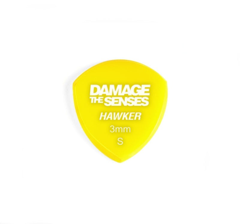 Acrylic Pick - Hawker 3mm (Yellow) Damage The Senses