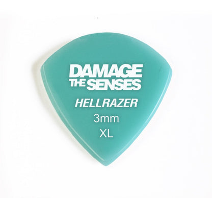 Acrylic Pick - Hellrazer 3mm (Aqua) Damage The Senses