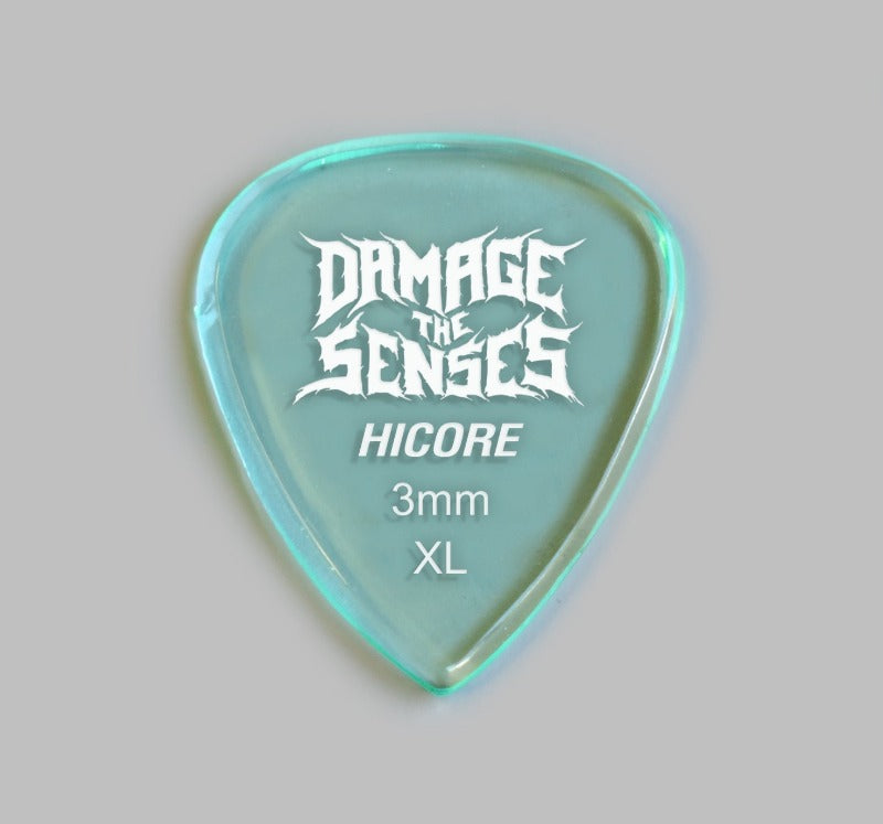 Acrylic Pick - Hi Core 3mm (Glass Green) Damage The Senses