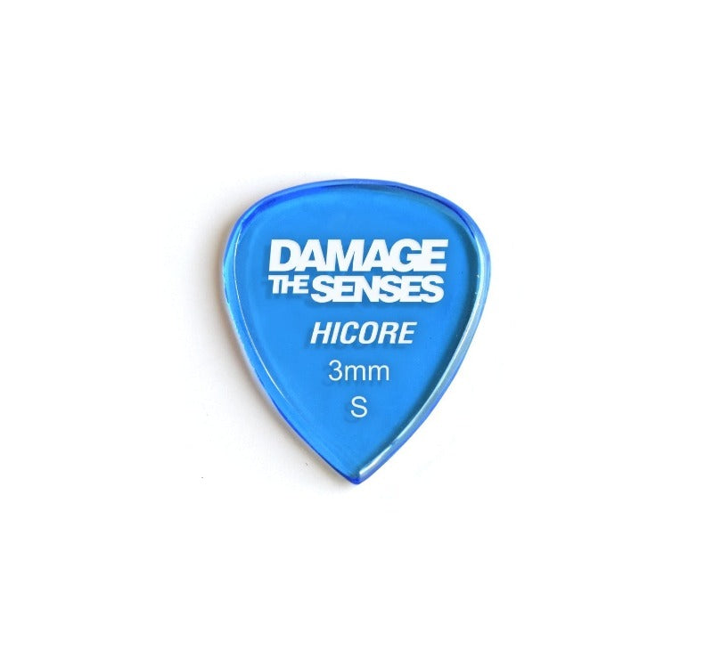 Acrylic Pick - Hi Core 3mm (Trans Blue) Damage The Senses