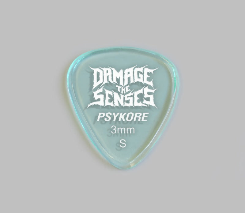Acrylic Pick - Psykore 3mm (Glass Green) Damage The Senses