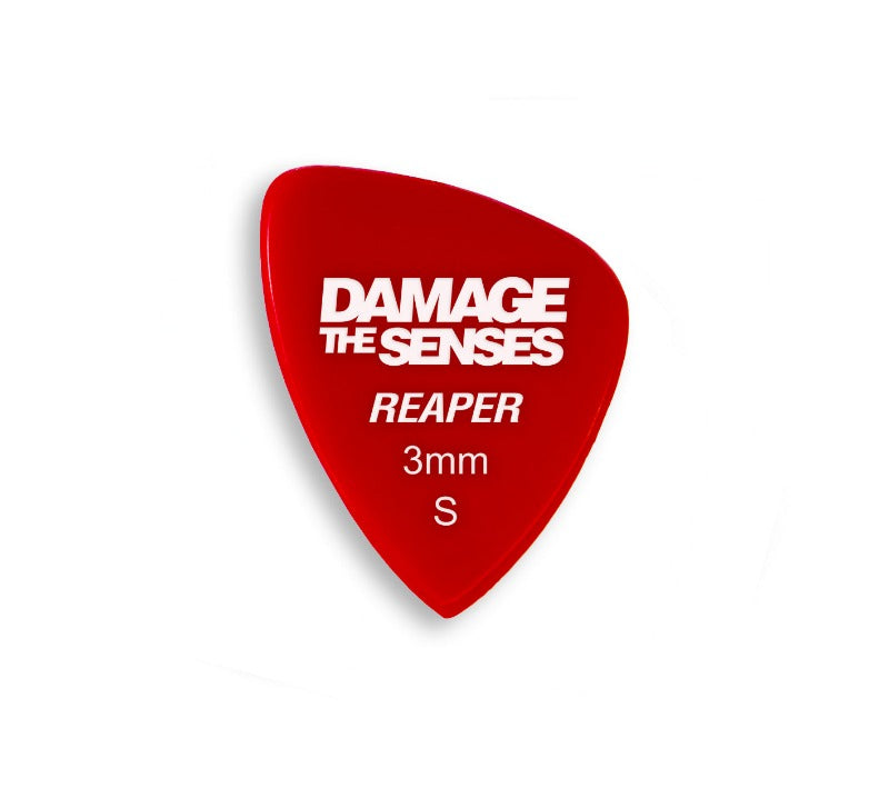 Acrylic Pick - Reaper 3mm (Red) Damage The Senses Small Clean