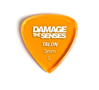 Acrylic Pick - Talon 3mm (Trans Orange) Damage The Senses
