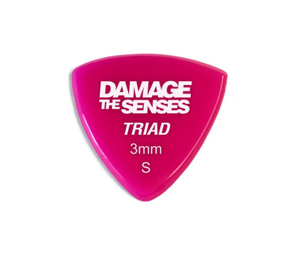 Acrylic Pick - Triad 3mm (Fuschia) Damage The Senses