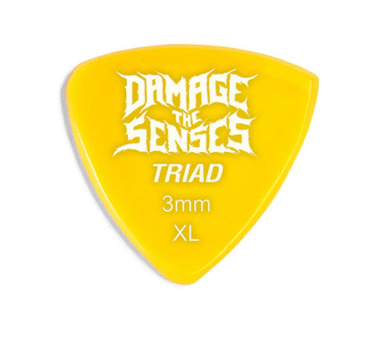 Acrylic Pick - Triad 3mm (Yellow) Damage The Senses