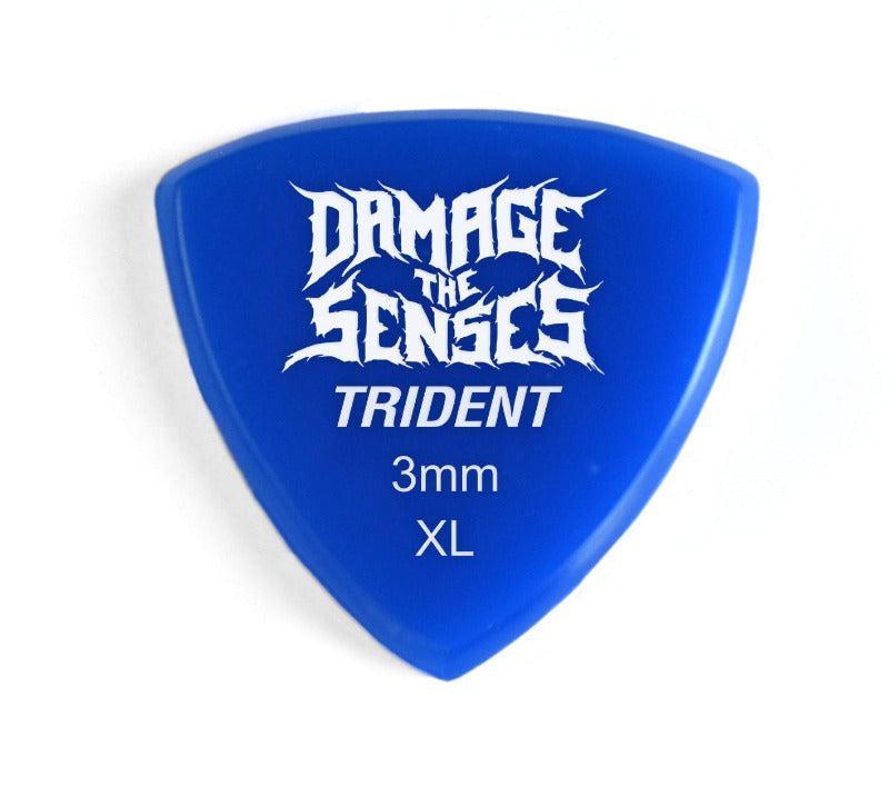 Acrylic Pick - Trident 3mm (Blue) Damage The Senses