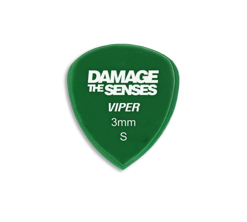Acrylic Pick - Viper 3mm (Green) Damage The Senses